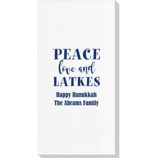 Peace Love And Latkes Deville Guest Towels